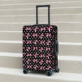 thumbnail image 6 of Lsque polka dot with pink bows Printed Luggage Cover, Travel Luggage Protector,Scratch and Dirt Resistant, Fits 18-32 Inch Luggage-Large, 6 of 7