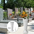 thumbnail image 4 of 2 Pack Cemetery Vases Detachable Stake and Base Cemetery Vase for White, 4 of 10