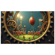 Vintage Style Football Themed Banner with Touch Down Text, Ideal for Football Parties, Sports Events, Fan Gatherings, Photo Backdrops, and Home Decorations