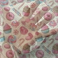 thumbnail image 3 of Candy Cane Tulle Curtains with Rod Pocket, Yummy Lollipop Candy Macaroon Cupcake and Donut on Polka Dots Pattern, Sheer Drape for Wedding Party 2 Panels, 7 Sizes, Multicolor, by Ambesonne, 3 of 3