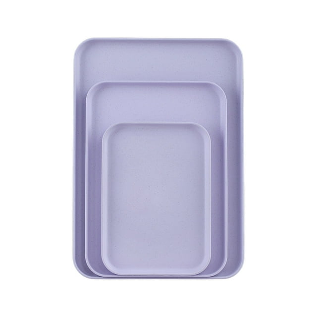 Tea Cup Set Rectangular Tray with Three Household Plates, Large, Medium, And Small, Used for Placing Tea Cups, Dining Plates, And Snack Plates
