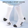 thumbnail image 6 of COOPLUS 15 Pairs Mens Crew Socks Lightweight Athletic Socks Breathable Comfort Sport Socks for Men, 6 of 8