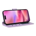 thumbnail image 7 of Allytechgroup iPhone 16 Case Wallet, Premium PU Leather Cards Slots Hand Wrist Shoulder Strap Flip Cover Stand Protective Phone Case for Apple iPhone 16, Purple, 7 of 7