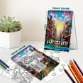 thumbnail image 4 of TPLHOUSE Graffiti City Coloring Book Spiral Bound for Adults, A5 Wooden Cover, 30 Stunning Hip Hop Street Styling Coloring Pages for Creativity and Relaxation, 4 of 6