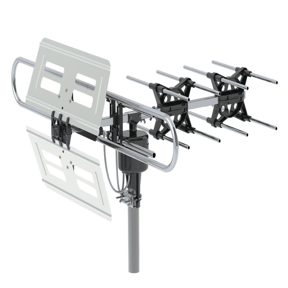 UBesGoo 180Miles Outdoor TV Antenna Motorized Amplified HDTV High Gain
