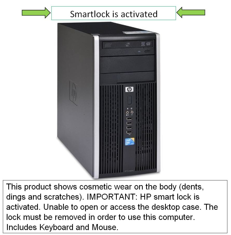 HP Compaq Pro Desktop (Tower Only) PC with Intel QuadCore i53470