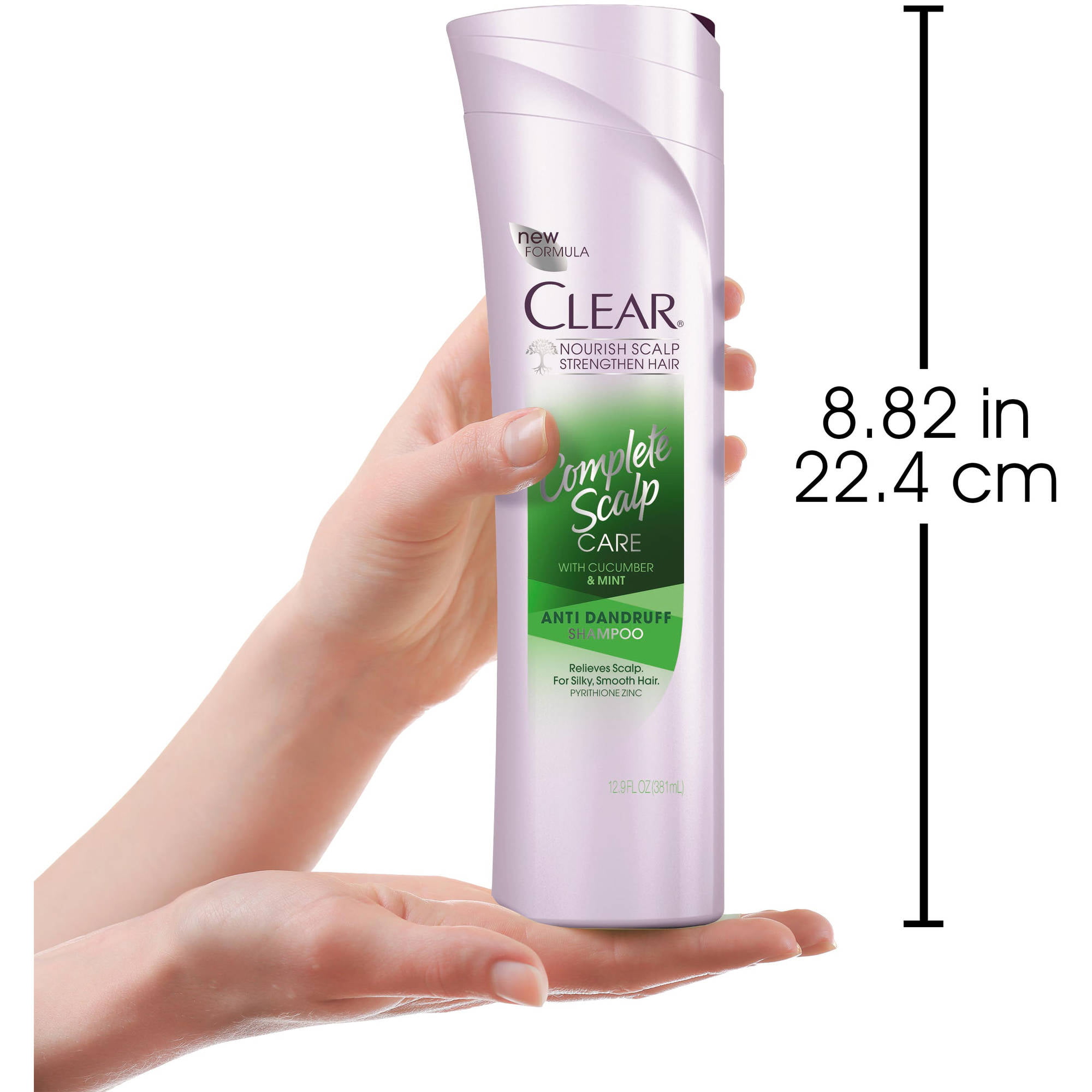 Clear Complete Scalp Care Anti-Dandruff Shampoo, Cucumber & 12.9 Oz - Walmart.com