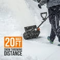 thumbnail image 3 of Litheli U20 Cordless Snow Shovel, 20V 13-inch Battery Powered Snow Thrower, Battery Snow Blower with Brushless Motor, with 2*2.5Ah Li-ion Battery, 3 of 8