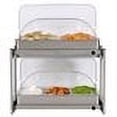 thumbnail image 2 of BroilKing MLB-25RT Professional Multi-Level Buffet Server with Stainless Base & Rolltop Lids, 2 of 2