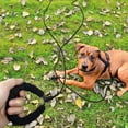 thumbnail image 2 of LAICAIW Long Leash for Dog Training, 50 FT Reflective Nylon Rope Lead, Check Cord with Comfortable Padded Handle for Large Medium Small Dogs Walking, Camping, Black, 2 of 7