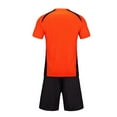 thumbnail image 5 of Orange Work Workout Gym Football Soccer Match Sets for Kids Girl Boy Summer Fall Short Sleeve Vneck School Girl Costumes Cosplay Basic Top Tees Sets Kid 2026 12-13 Years, 5 of 5