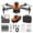 Orange, variant on Orange Folding Quadcopter With 4K Dual Cameras 5G Wifi Brushless Motor Obstacle Avoidance Remote Control Drone For Adults