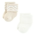 thumbnail image 5 of Hudson Baby Cotton Rich Newborn and Terry Socks, Cream, 0-6 Months, 5 of 6