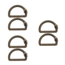 OUNONA 6 Pcs D Ring With D Shape Opening Screw Clip Bag Strap Clip D Rings For Purse And Bag Hardware For Diy Crafting And Handbags Backpacks Repairs