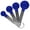 Indigo, variant on Reston Lloyd 4-Piece Plastic Measuring Spoons with Stainless Steel Handles, Red, Set of 2