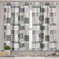 thumbnail image 2 of Ambesonne Retro Valance & Curtain, Patchwork Style, 55"x45", Multicolor, 2 of 6