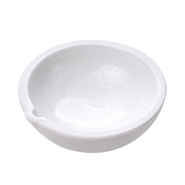 Crisol de cerámica, recipiente versátil para refinar y fundir cobre, con boquilla. 60 mm de diámetro interior