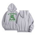 thumbnail image 4 of YUEHUA Women's Hoodie Funny Raccoon Give Me Foody If I'M Moody Give Me Foody Crewneck Pullover Light Gray, Size XXL, 4 of 6