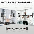 WOOTMIN Hyperbell EZ Curl Bar Adjustable Dumbbell to Curl Barbell Converter Convert