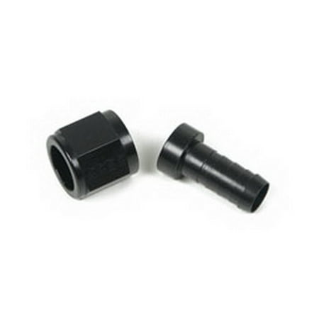 Earls Plumbing Earls Plumbing AT700110ERLP Auto-Mate Hose End; Clamshell Packaging; Straight; Hose End Size -10AN; Adapter Size -10AN; Ano-Tuff Finish; Black Anodized; ()