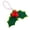 Green2, variant on Elegant Fabric Bow Hanging Ornament With Drop Charms Indoor Xmas Home Party Tree Decor