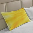 thumbnail image 2 of Yellow Knitted Quilt Pillowcover, Abstract Vibrant Summer Sun Inspired with Different Shades of Dreamlike Style Design, Standard King Size Pillow Cover for Bedroom, 30" x 20", Yellow, by Ambesonne, 2 of 2