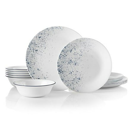 Corelle Indigo Speckle 18-piece Dinnerware Set, Service for 6