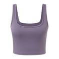 thumbnail image 5 of Messiyo Tank Top for Women Cropped Tank Tops Athletic Tank Tops for Women Going Out Tops for Women Womens Undershirts Tops for Women Trendy Women Summer Tops Purple S, 5 of 6