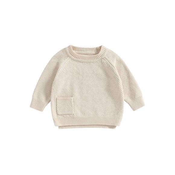 Fortune Chandail Tricoté pour Bébé Fille Garçon Chandail Tricoté Manches Longues Hauts Chauds Tricot