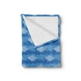 thumbnail image 2 of Abstract Soft Flannel Fleece Throw Blanket, Sky with Clouds Doodle Cloudy Cartoon Cumulus Image, Cozy Plush for Indoor and Outdoor Use, 70" x 90", Azure Blue Cobalt Blue, by Ambesonne, 2 of 5