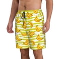 thumbnail image 2 of Fotbe Bananas On A Striped Trajes de Baño Estampados para Hombre, Shorts de Verano de Secado Rápido, Ropa de Playa, Bañadores-XX-Large, 2 of 6