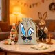 thumbnail image 5 of Decoraciones de Pascua, adornos de Pascua, regalos de Pascua, bolsa de regalo de Pascua, huevos de conejito, elementos de Pascua para niños, bolsa de dulces con cordón de lino, bolsa de tela para dulc, 5 of 5