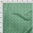 thumbnail image 3 of oneOone Rayon Sea Green Fabric Sports Quilting Supplies Print Sewing Fabric By The Yard 56 Inch Wide, 3 of 5