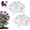 L*2pcs, variant on Decorative Peony Support, Stackable Houseplant Stake, Heavy Duty Metal Plant Support Ring for Garden, Rustproof Flower Support Cage for Outdoor Plant Upright Protection (L*1pc)