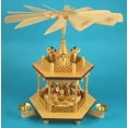thumbnail image 4 of German christmas pyramid Nativity scene, 1-tier, height 25 cm / 10 inch, natural, original Erzgebirge by Richard Glaesser Seiffen, 4 of 4