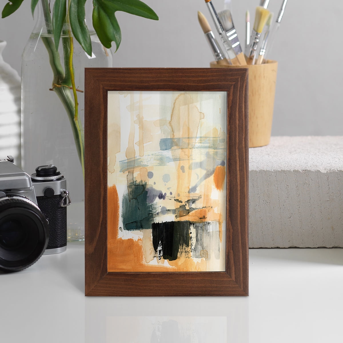 Seria III - Framed Print w/glass - Chestnut
