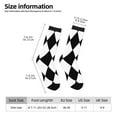 thumbnail image 3 of Women'S Novelty Funny Crew Socks Men'S Harlequin Pattern Design Socks, 3 of 7