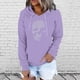 thumbnail image 1 of Puntoco Mujer Moda Casual Impreso Blusa de manga larga Bolsillo Pullover tops Sudaderas con capucha Puntoco Puntoco-331, 1 of 7