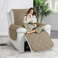 thumbnail image 2 of Wehilion 100% Waterproof Recliner Sofa Cover, Non Slip Recliner Covers for Recliner Chair with Pocket, Washable Reclining Chair Cover Furniture Protector for Kids, Pets Dog Cat (Khaki), 2 of 7
