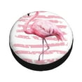 thumbnail image 3 of Bingfone Flamingo Spare Tire Cover Weatherproof Universal Wheel Protectors For Rv Camper Travel Trailer Suv Truck 16 Inch, 3 of 9