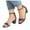 Gray, variant on WIZUTIZ Ankle Strap Sandals for Women Peep-Toe Heels Block Heel Sandals Womens Sandals Comfortable Casual Elastic Beach Sandals Pull-On Summer Shoes Medium Solid Sandals for Lady Weekend Gray