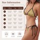 thumbnail image 5 of Balery Retro Palm Tree Pijama Estampado Bikini de Dos Piezas para Mujer - Conjunto de Bikini Ajustable Sexy y Cómodo para Playa, 5 of 6