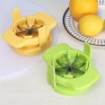 thumbnail image 3 of Lemon & Lime Wedge Slicer Lemon Slicer Kitchen Multipurpose Stainless Steel Orange Slitter Fruit Cutter Kitchen Accessories,Green-Yvan, 3 of 4