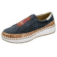 thumbnail image 2 of ZTTD Women's Fashion Casual Hollow-Out Round Toe Slip On Shoes Thick Bottom Sneakers, 2 of 9