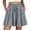 Gray, variant on Women's Flowy Summer Shorts Drawstring Elastic Ruffled Trim High Waisted Casual Dressy Shorts Summer Beach Vacation Short Pants with Pockets