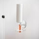 thumbnail image 5 of Perchero multiusos para utensilios de cocina con gancho giratorio de 360 ​​grados para puerta. blanco y naranja, 5 of 7