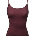 thumbnail image 3 of FashionOutfit Women's Solid Scoop Neck Cami W Adjustable Strap, 3 of 3