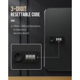 thumbnail image 2 of Armario para llaves Uniclife de 28 posiciones con cerradura de combinación, color negro, 2 of 8