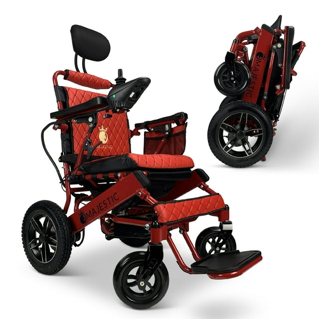 MAJESTIC IQ-8000 New Remote & Joystick Controlled Mobility Aid Lightweight Foldable Electric Wheelchair