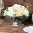 thumbnail image 2 of Efavormart 3 Pack Clear Roman Style Footed Compote Bowl Flower Vase, Round Decorative Plastic Planter Pedestal Vase Centerpiece - 10", 2 of 5